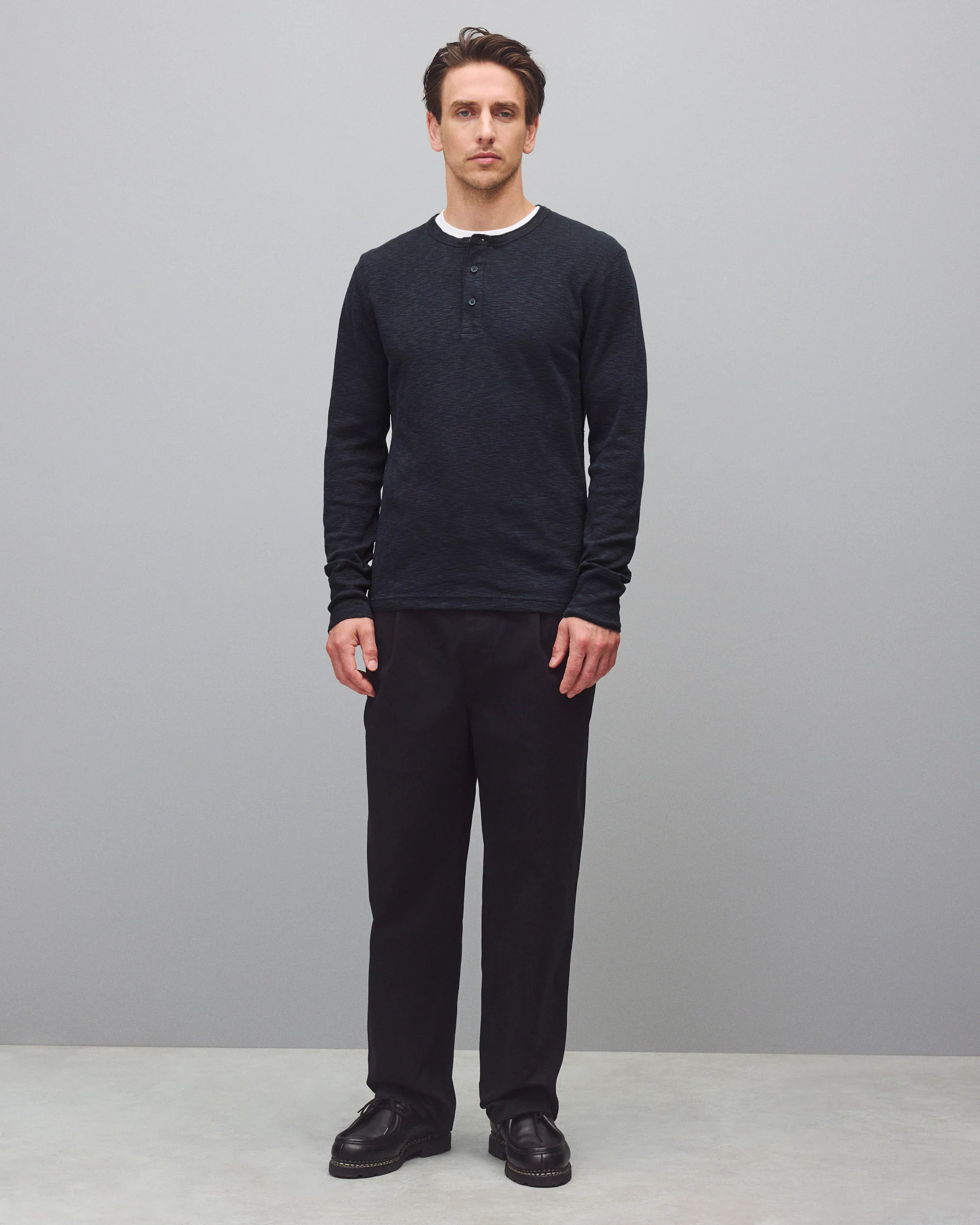 1X1 Slub Slim Henley - Image 3