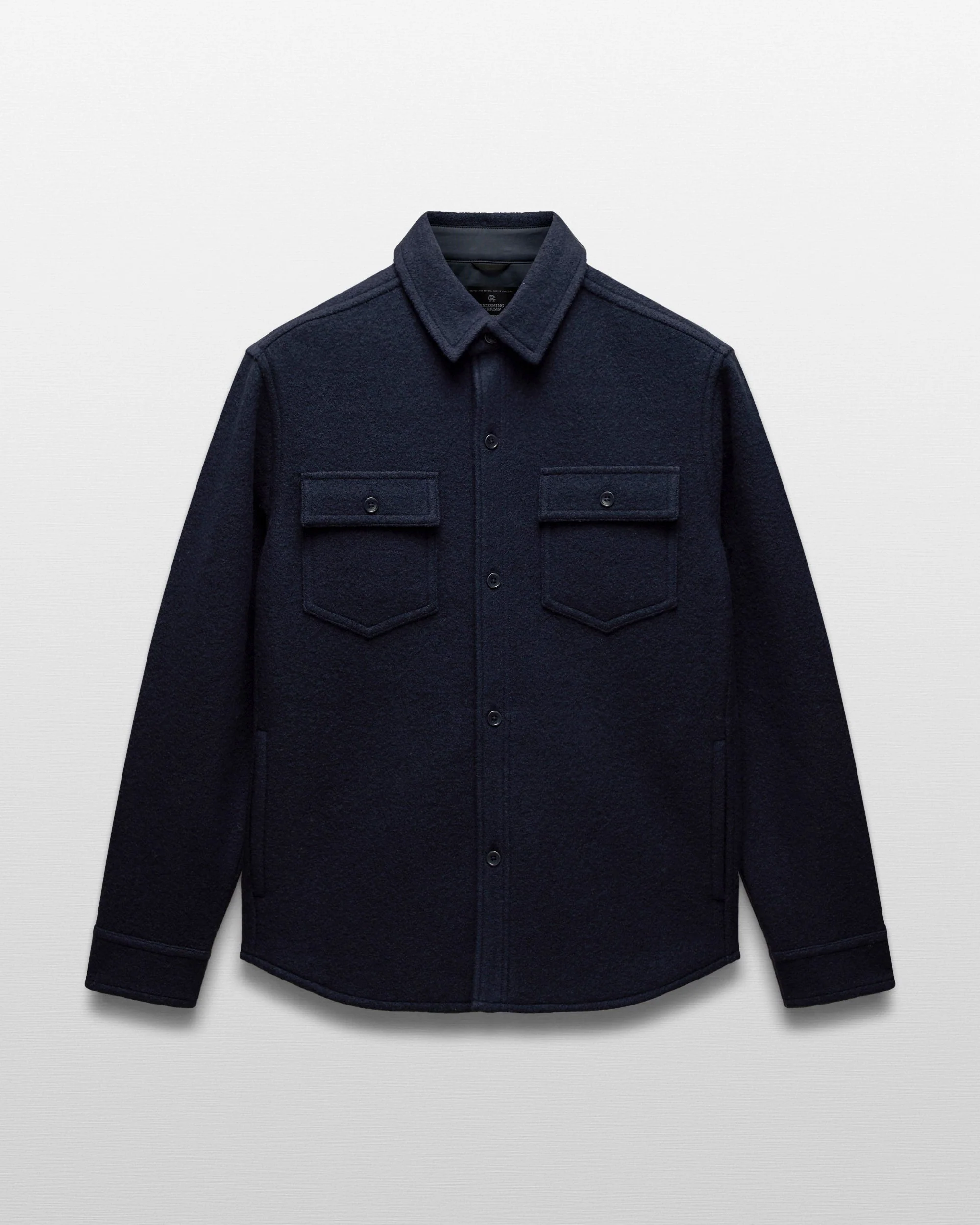 Boiled Wool Warden Overshirt - Image 7