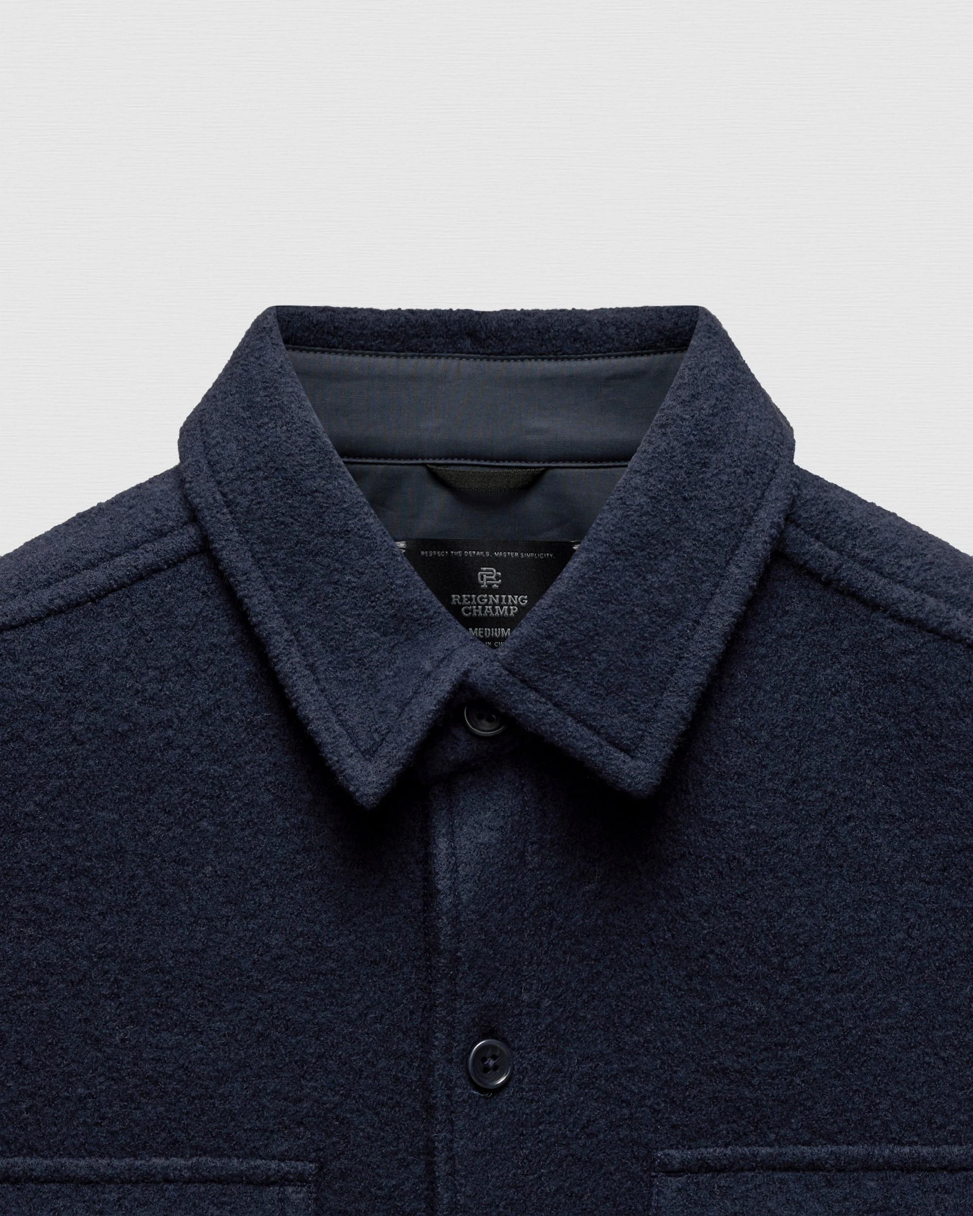 Boiled Wool Warden Overshirt - Image 8