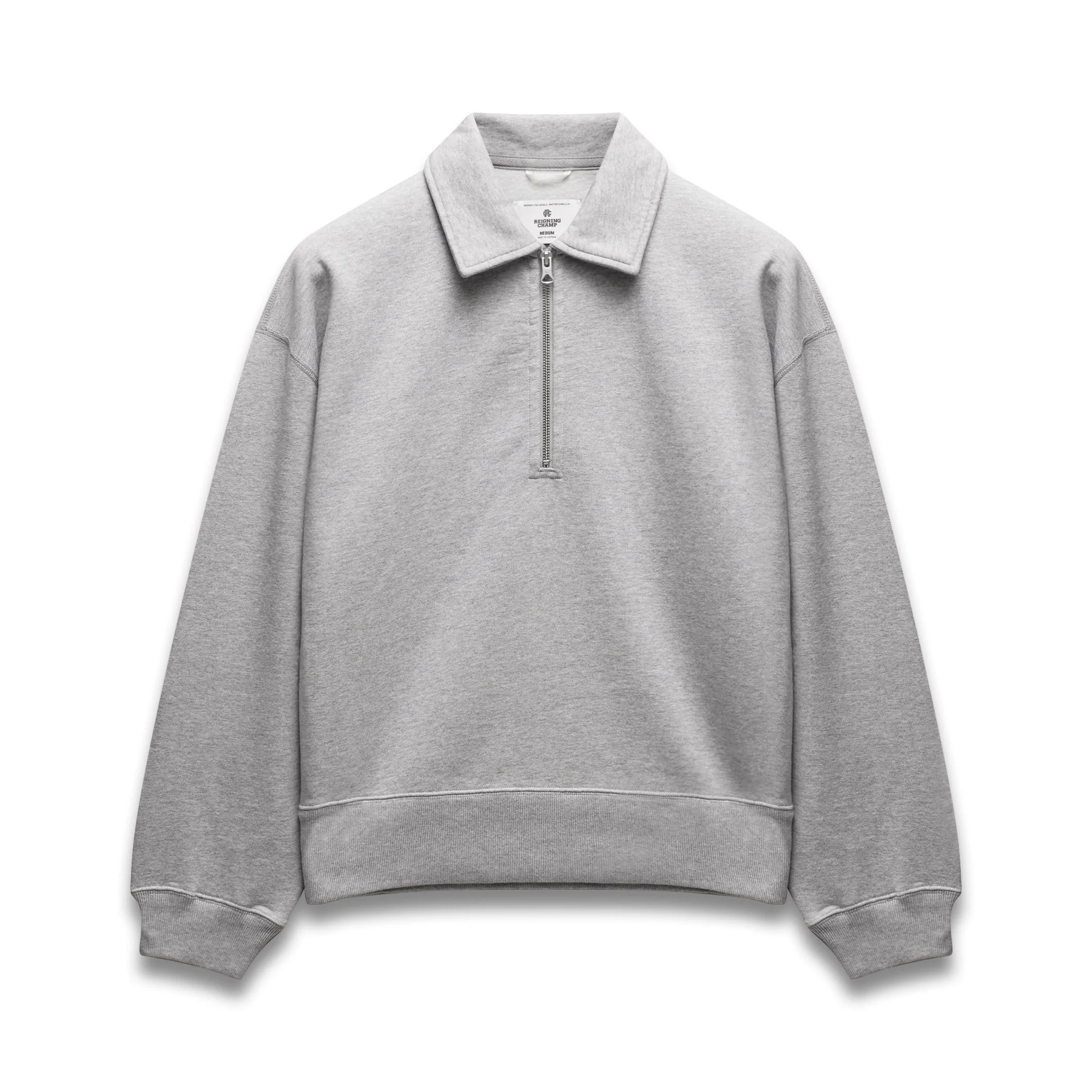 Brushed Fleece Relaxed Half Zip Sweatshirt