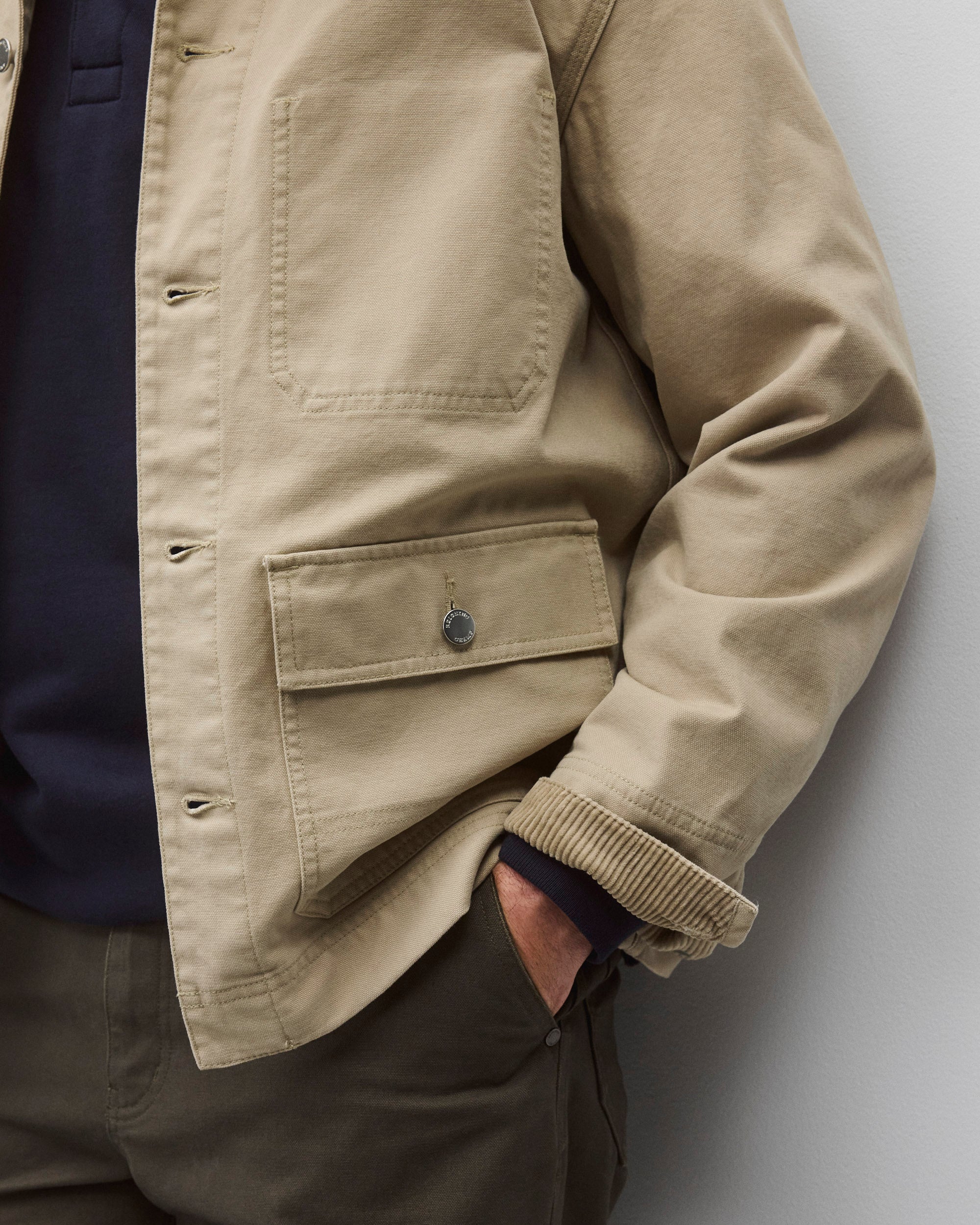 Cotton Canvas Chore Jacket - Image 7