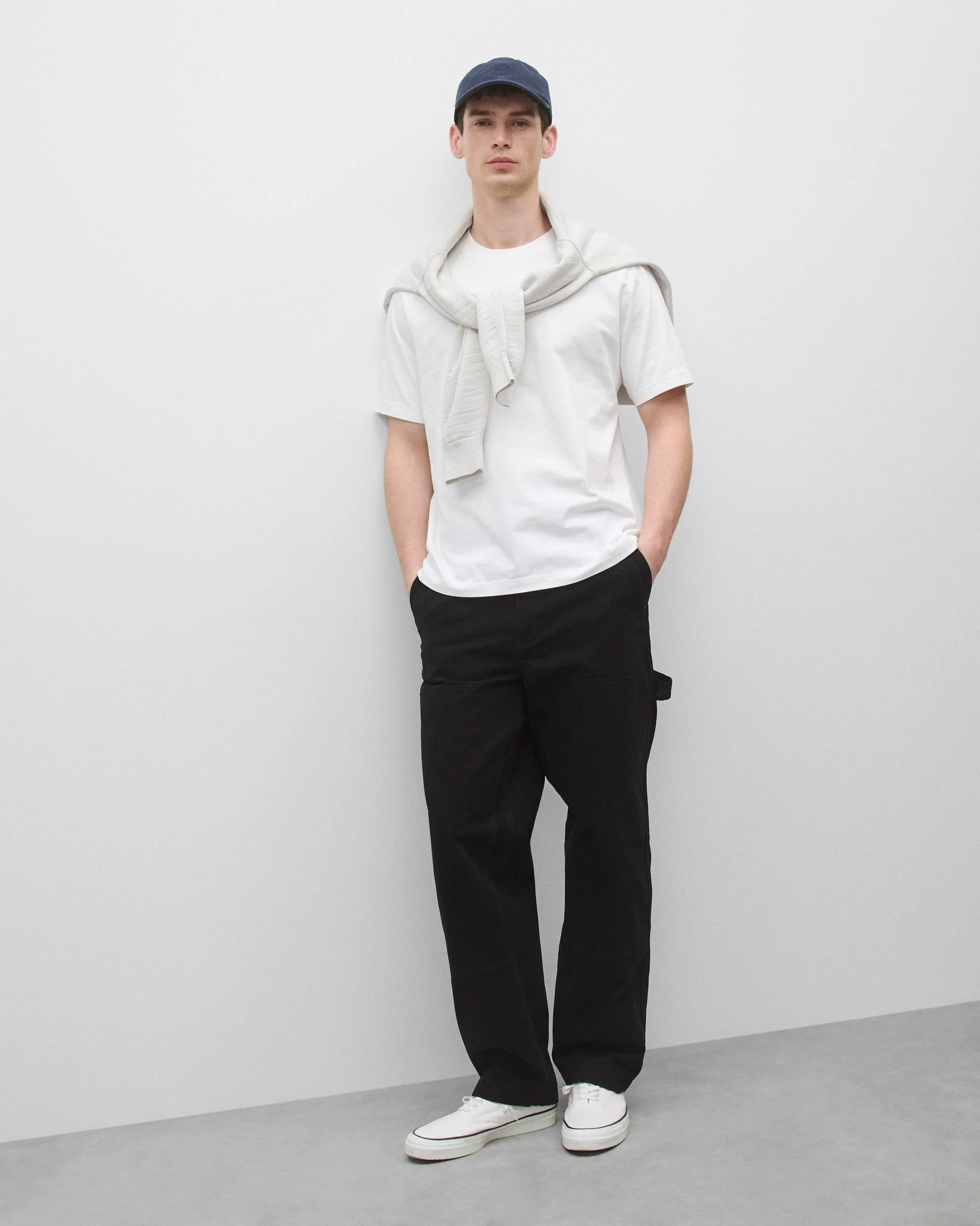 Cotton Canvas Relaxed Double Knee Pant - Image 2