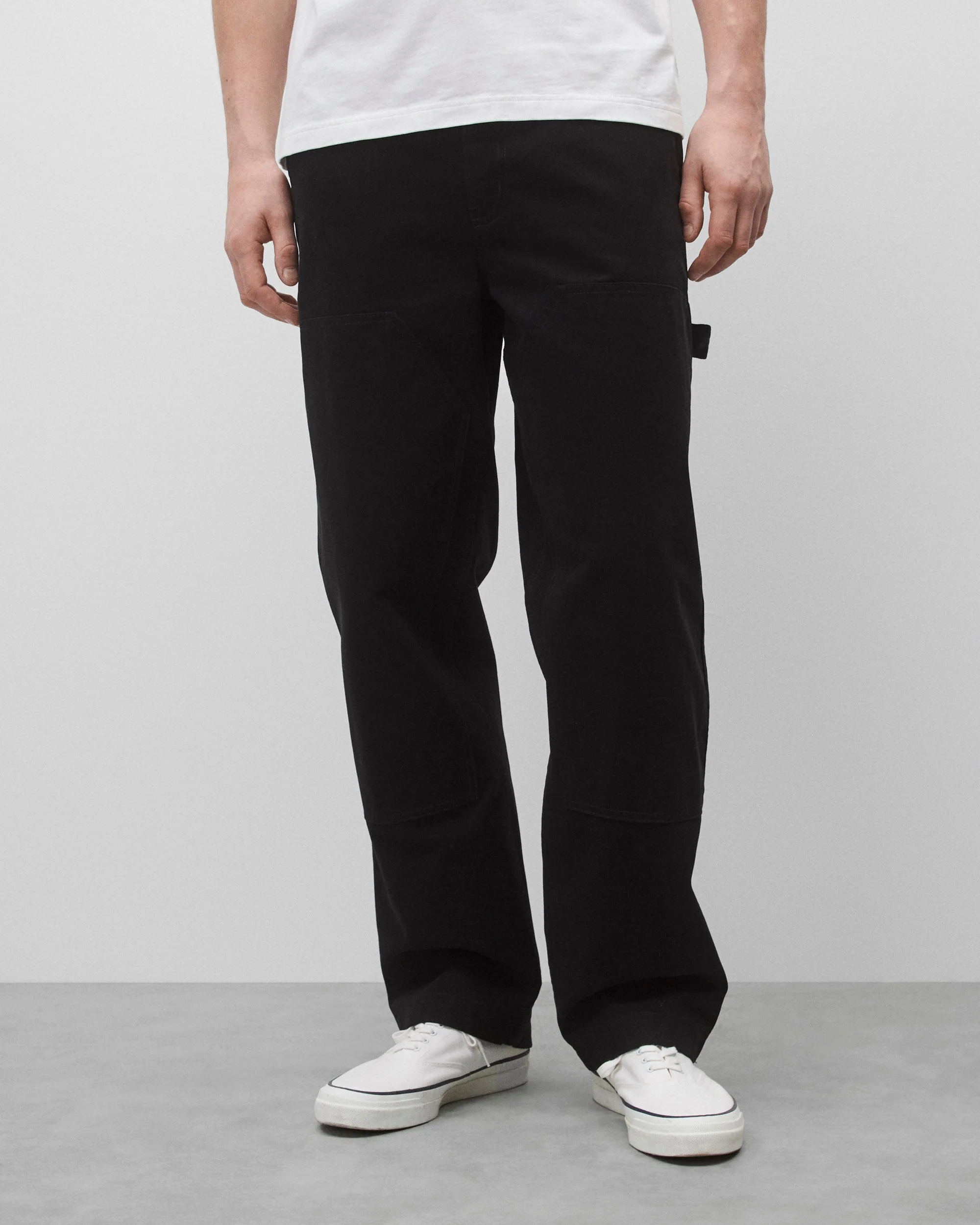 Cotton Canvas Relaxed Double Knee Pant - Image 3