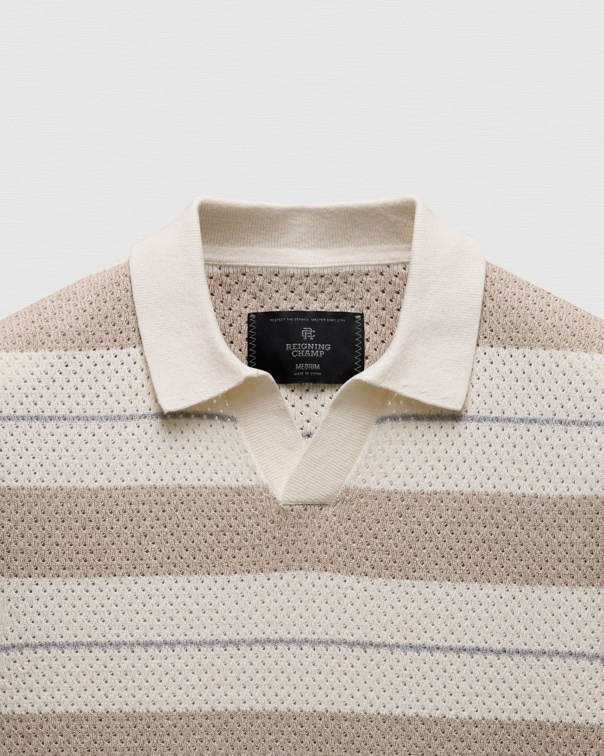 Cotton Linen Stripe Victor Polo - Image 9