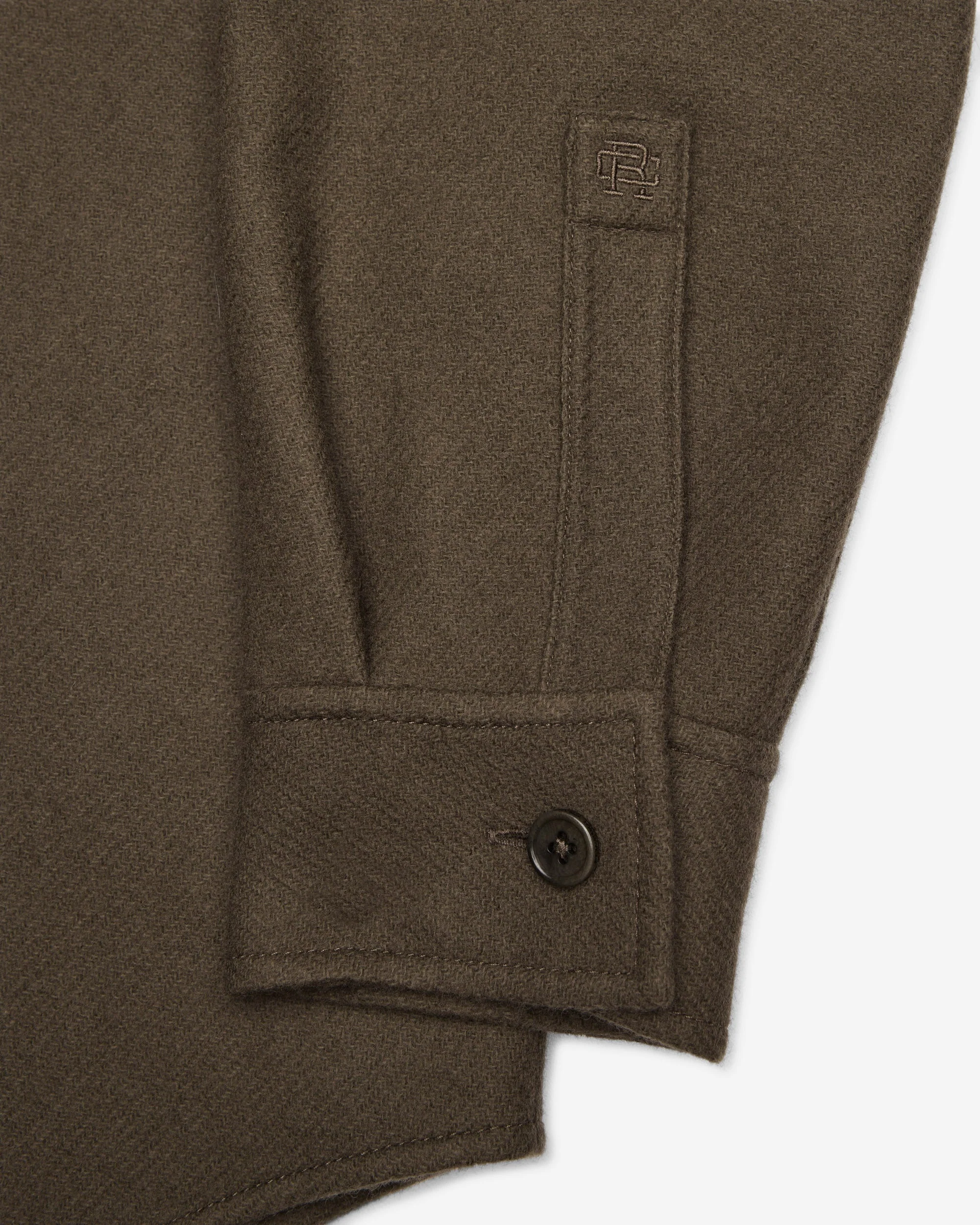 Double Faced Wool Concourse Overshirt - Image 10