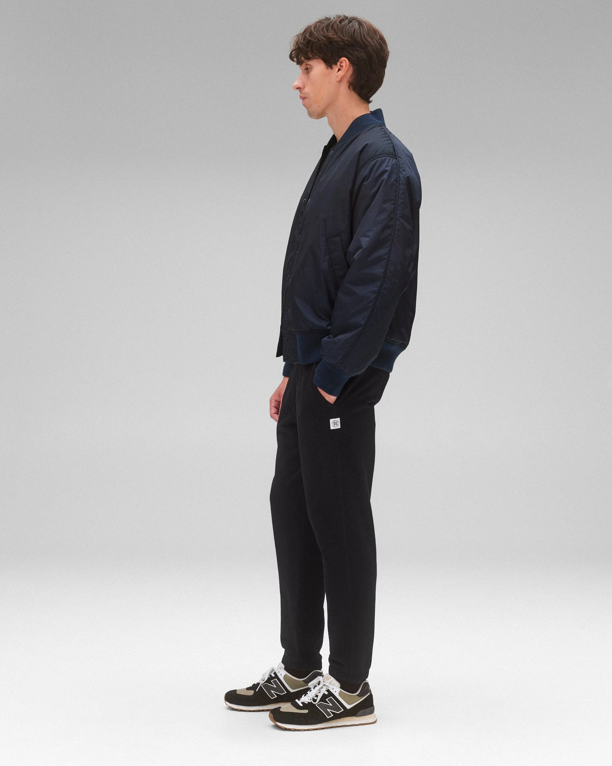 Econyl Satin Nylon Stadium Jacket - Image 4