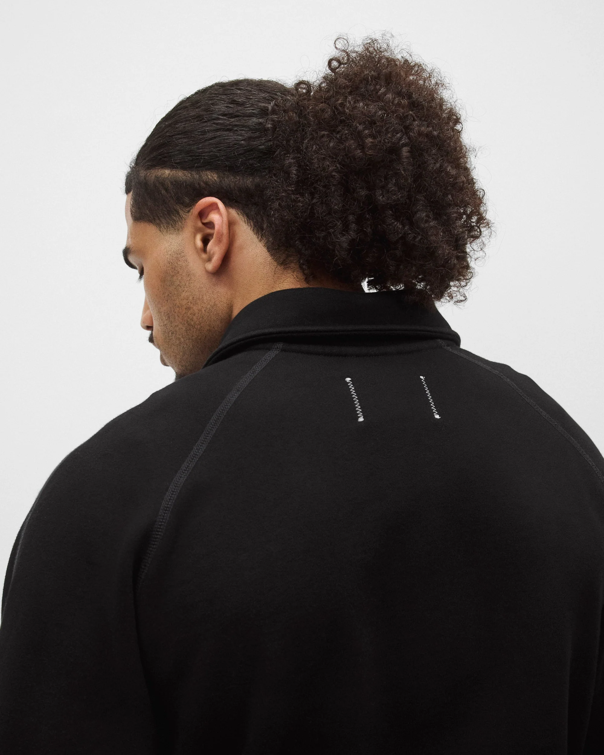Kyoto Black Midweight Terry Rugby Standard Sweater - Image 6