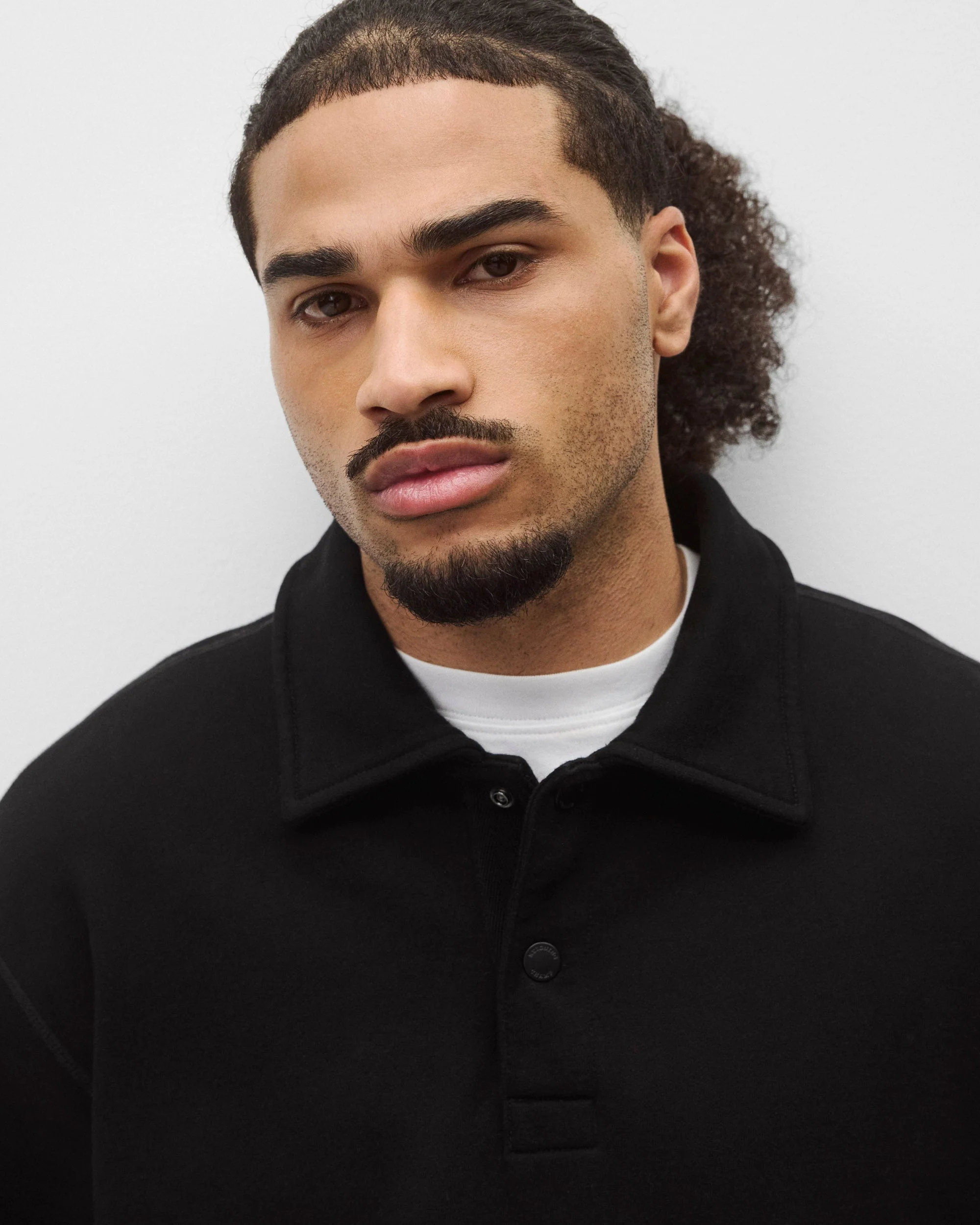 Kyoto Black Midweight Terry Rugby Standard Sweater - Image 7