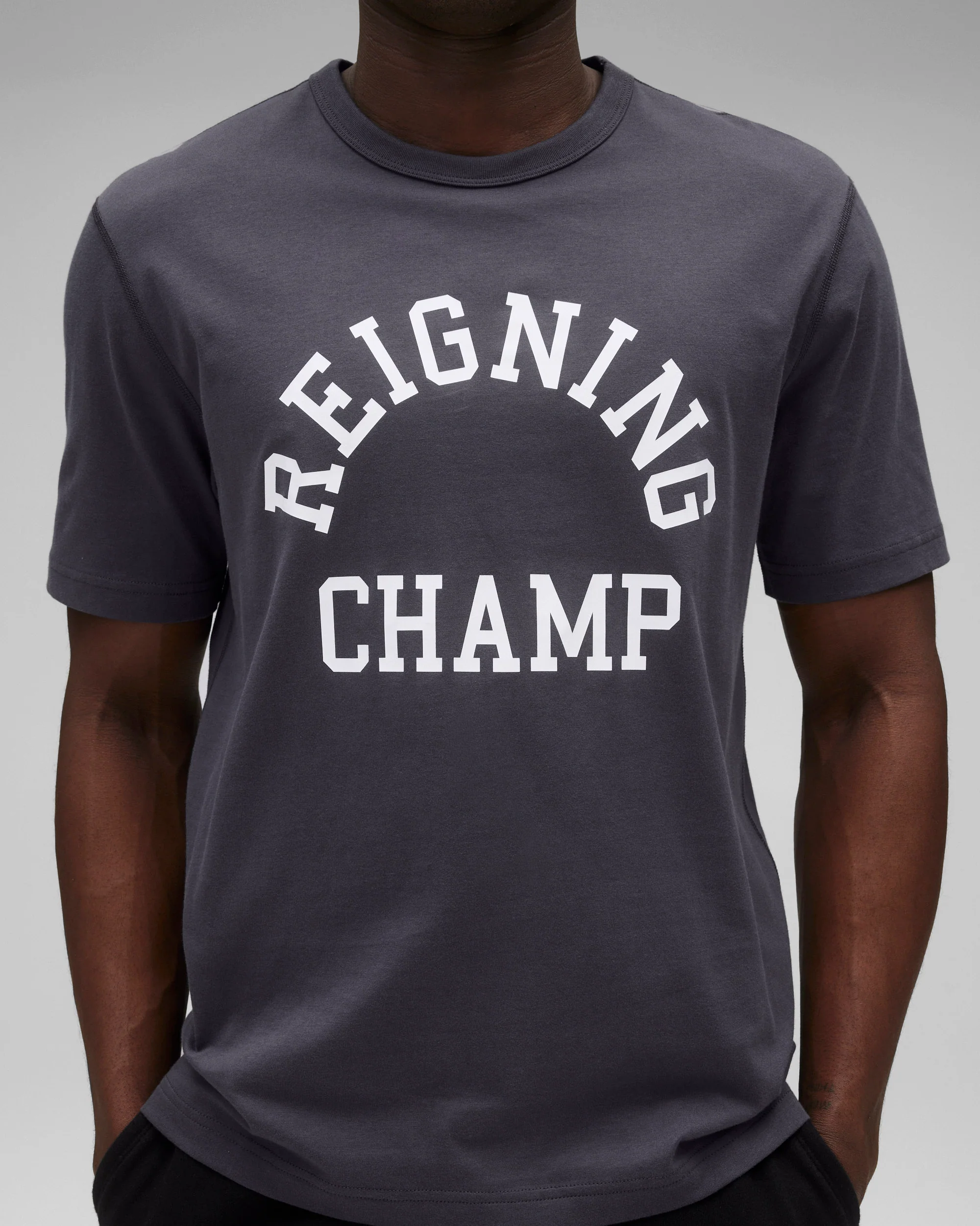 Lightweight Jersey Arch Logo Standard T-Shirt - Image 6
