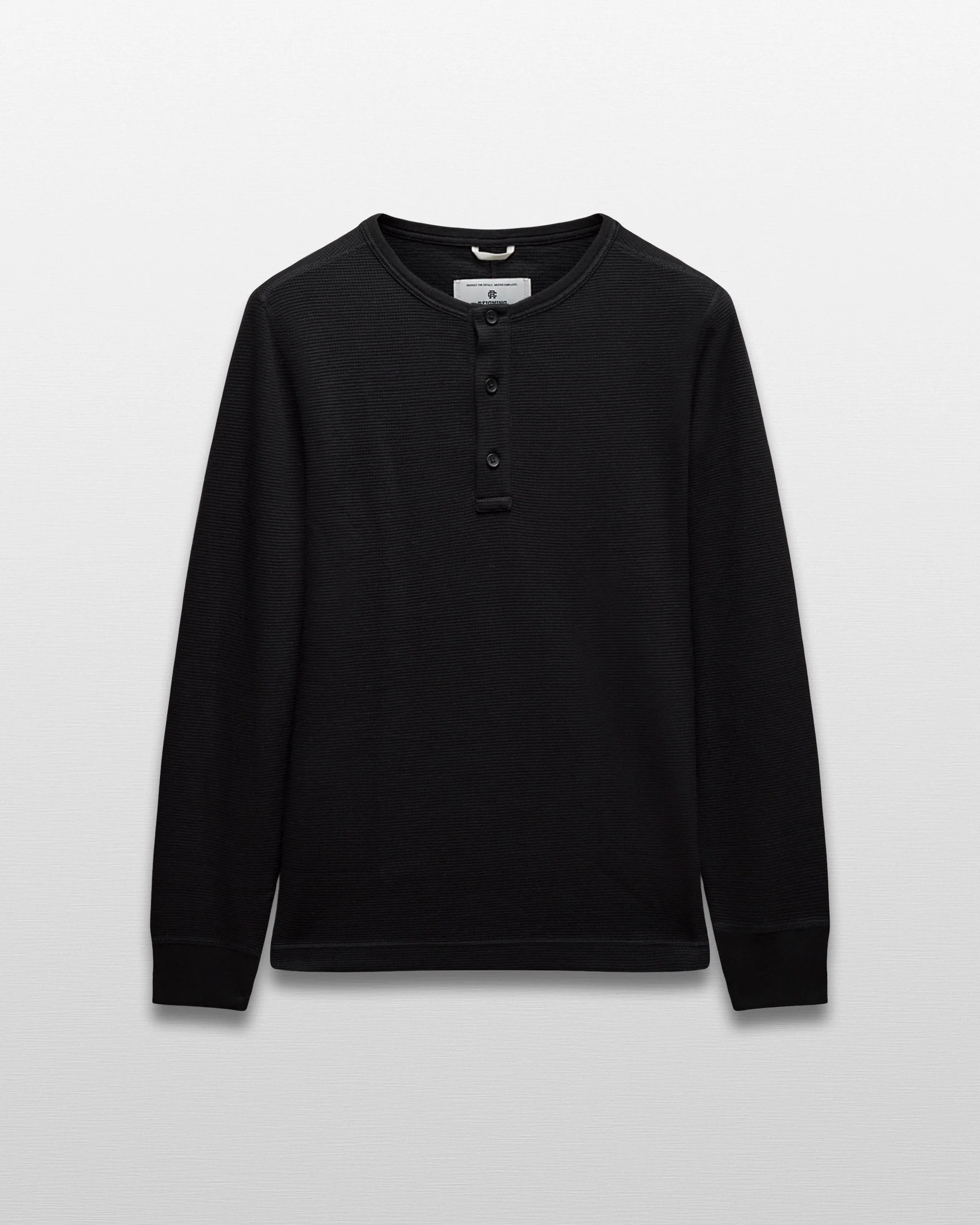 Lightweight Waffle Standard Henley - Image 7