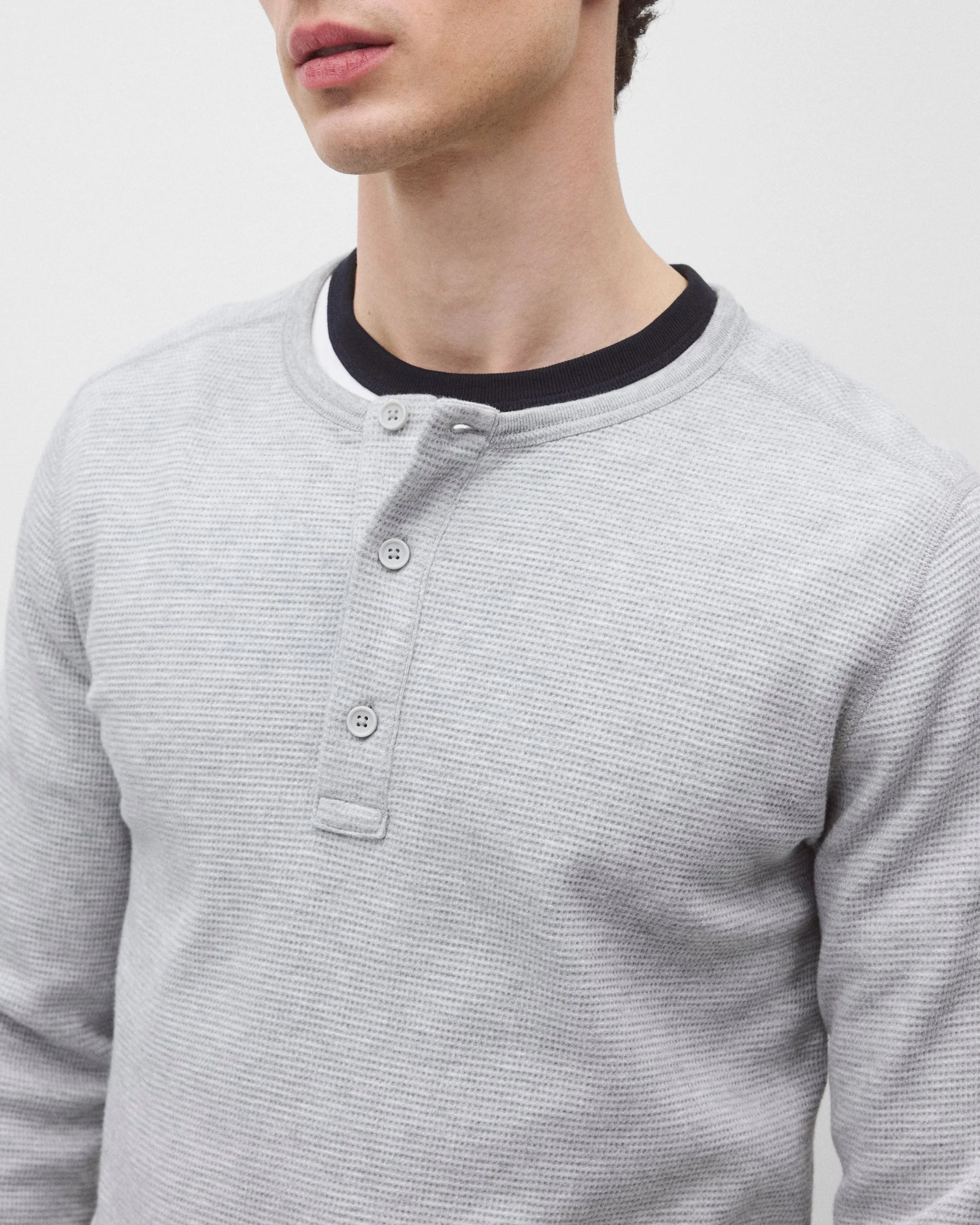 Lightweight Waffle Standard Henley - Image 6