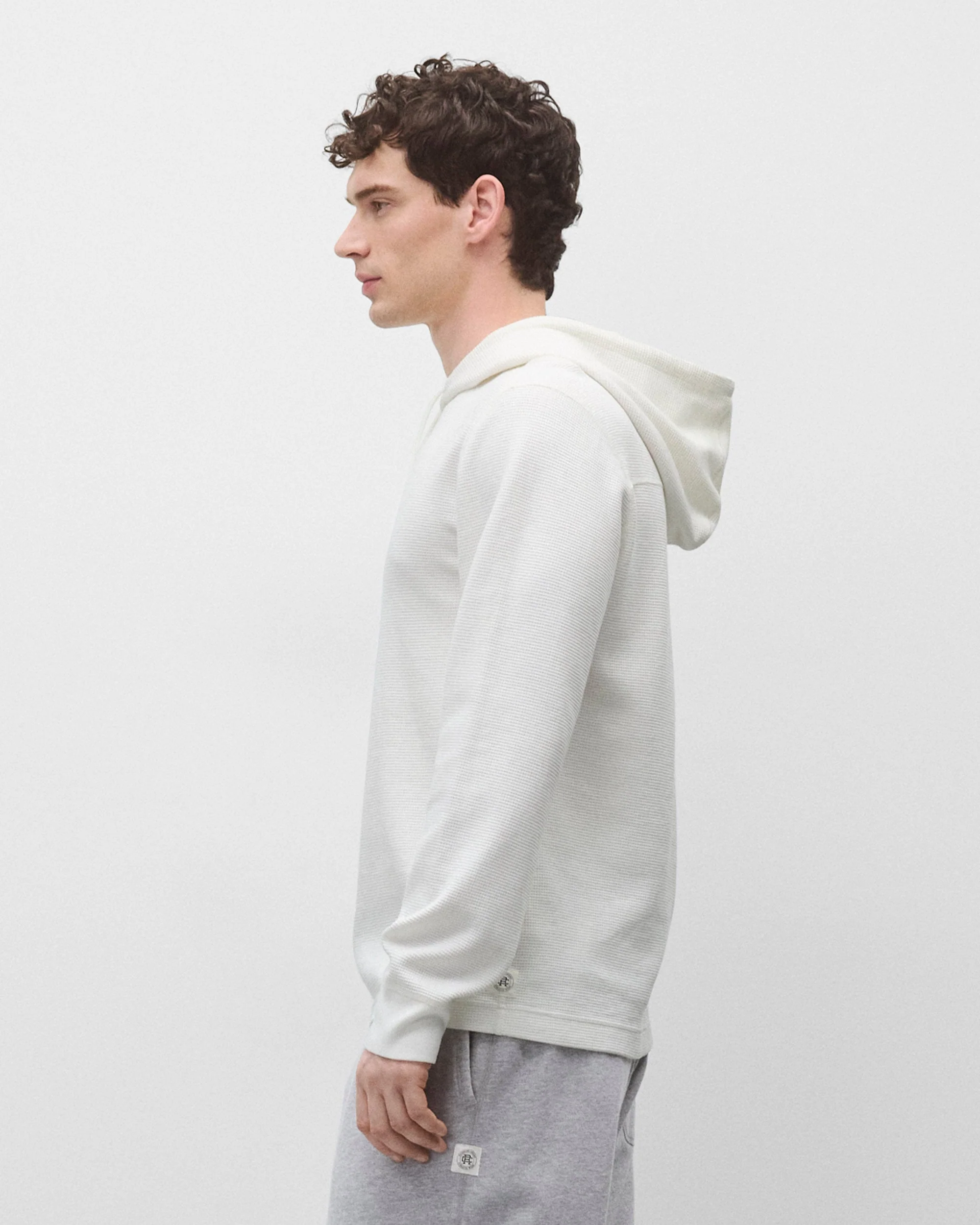 Lightweight Waffle Standard Hoodie - Image 4