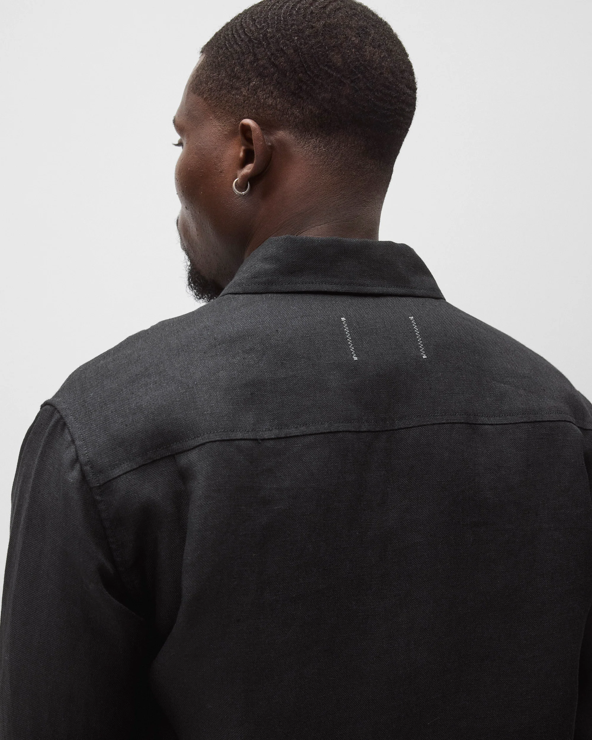 Linen Concourse Standard Overshirt - Image 7