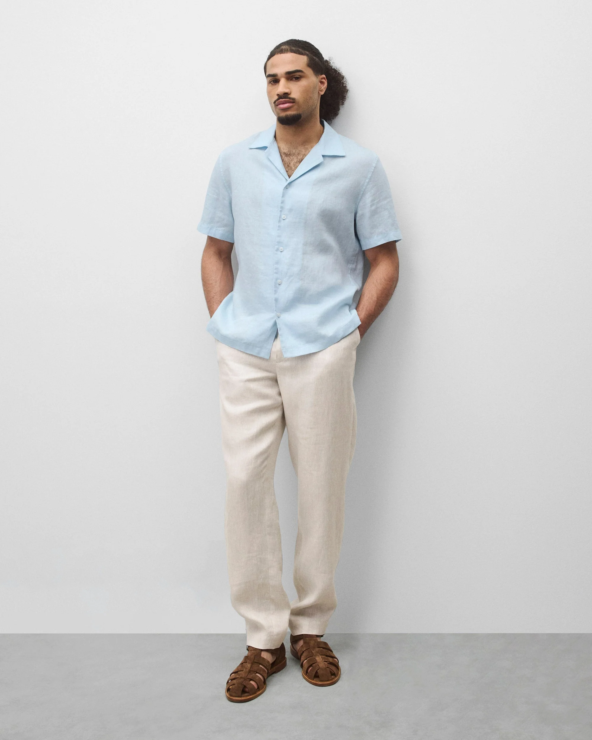 Linen Retreat Standard Camp Shirt - Image 3