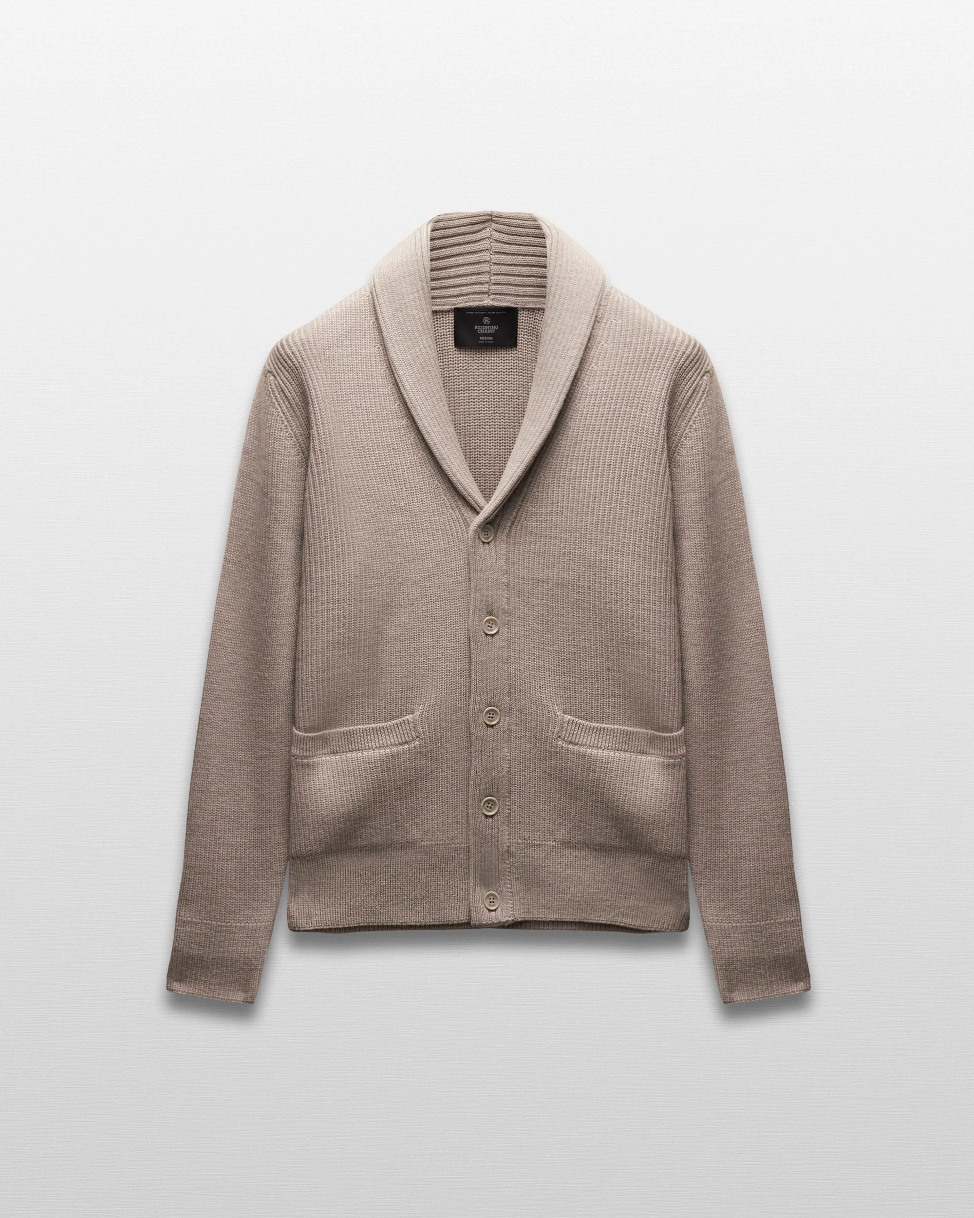 Merino Rib Vinnie Shawl Cardigan - Image 6