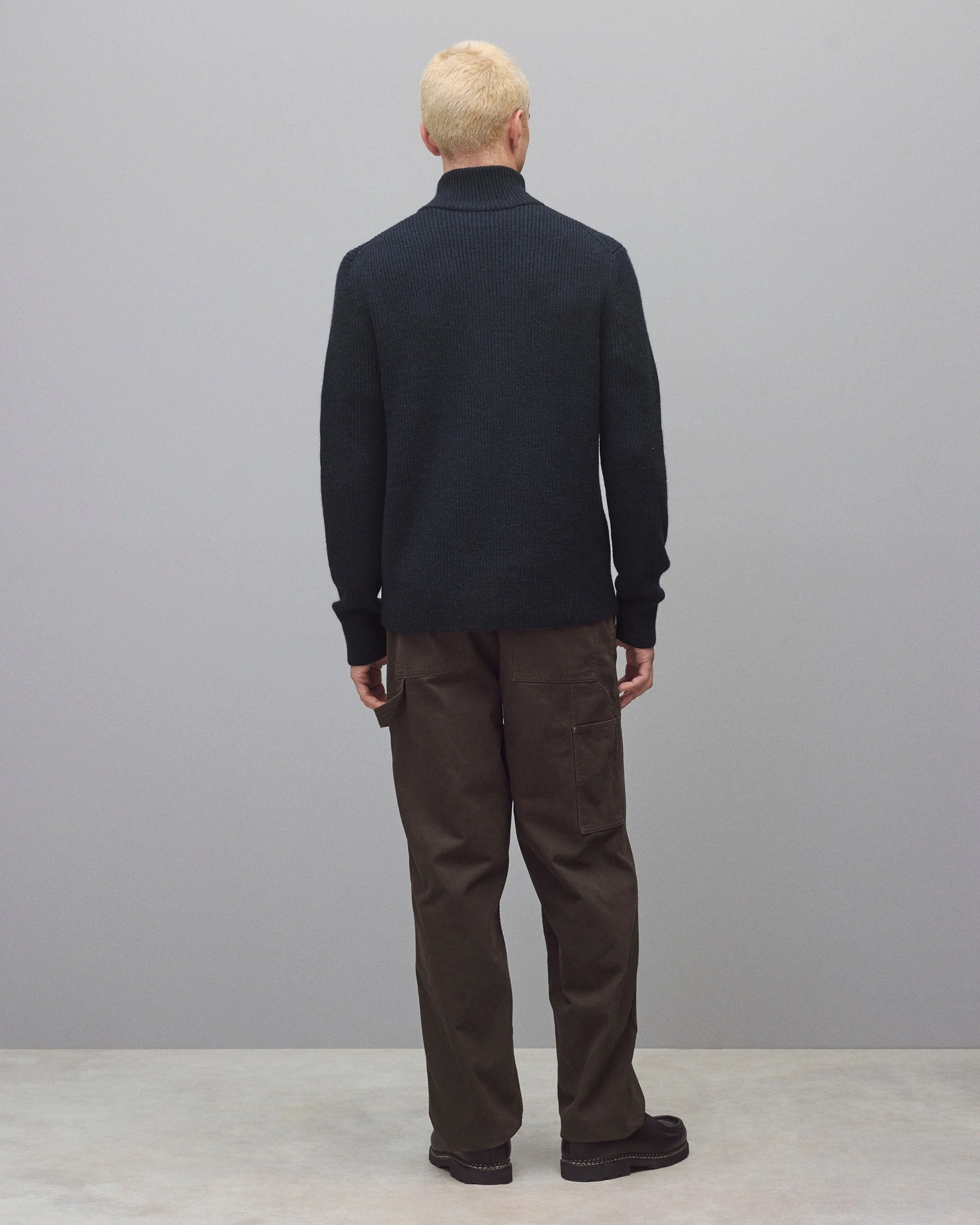 Merino Rib Vinnie Track Jacket - Image 4