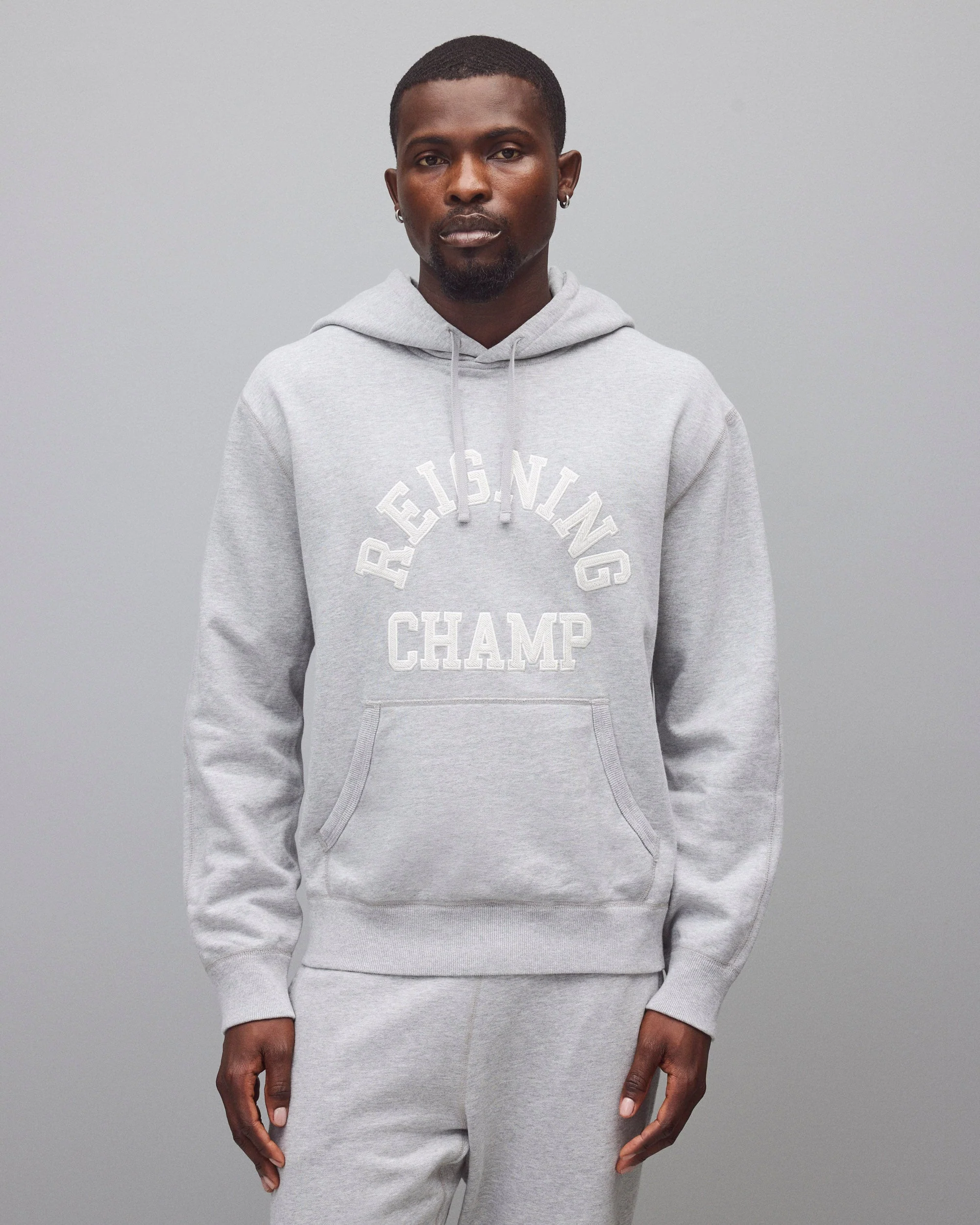 Midweight Terry Arch Logo Standard Hoodie - Image 2