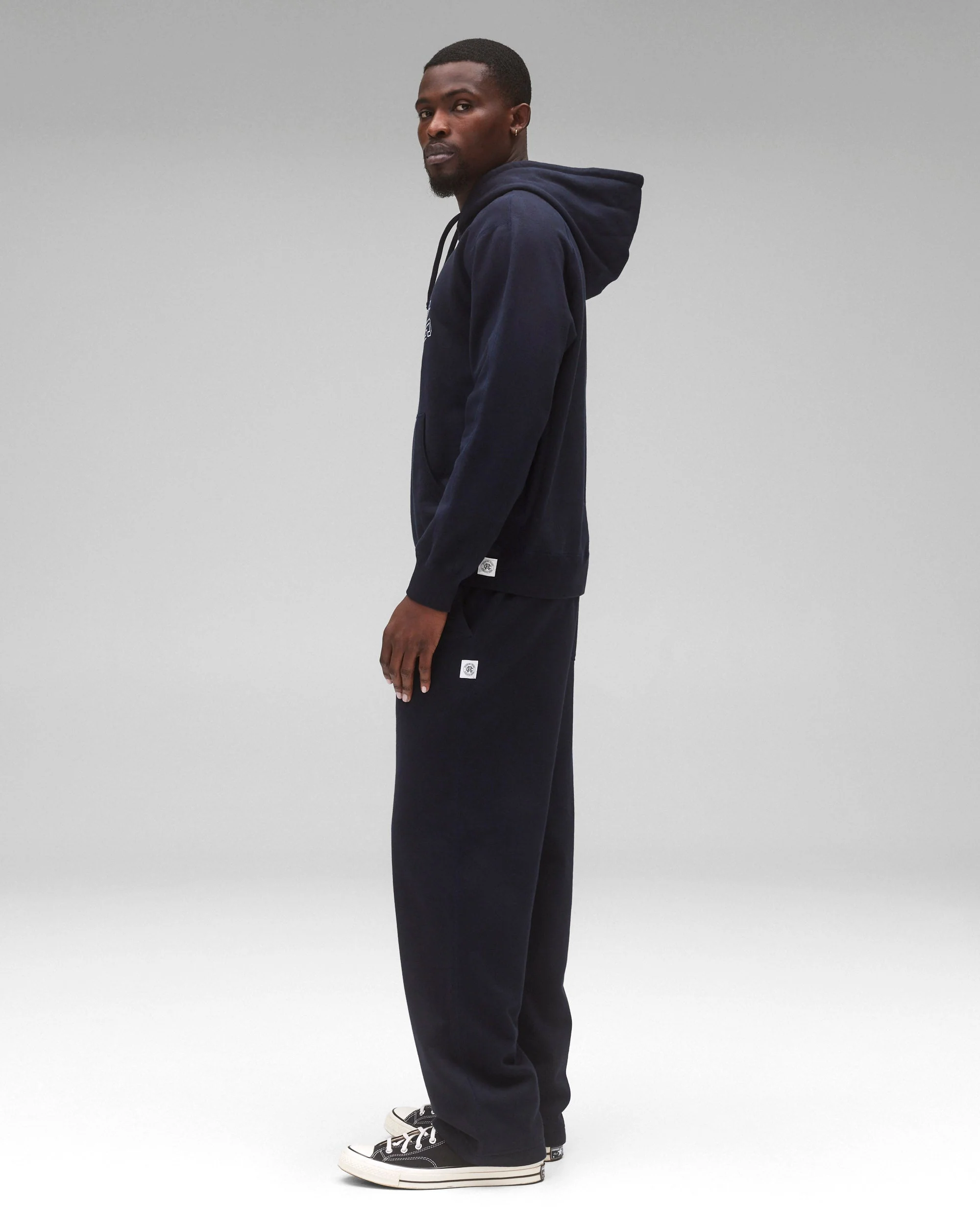 Midweight Terry Arch Logo Standard Hoodie - Image 4