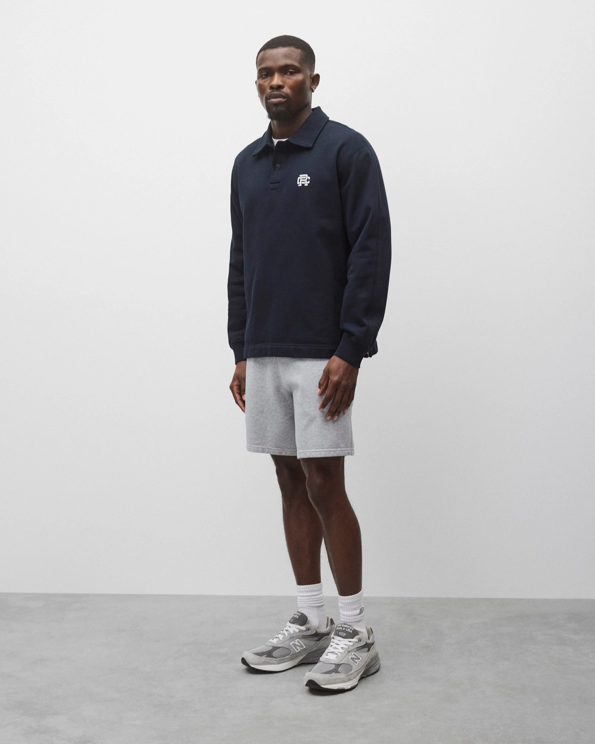 Midweight Terry Monogram Standard Rugby Sweatshirt - Image 3