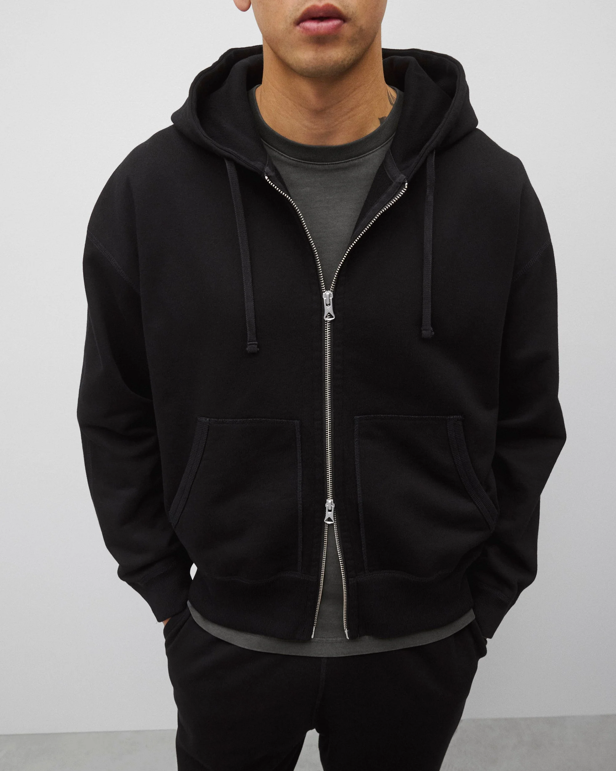 Midweight Terry Relaxed Zip Hoodie - Image 6