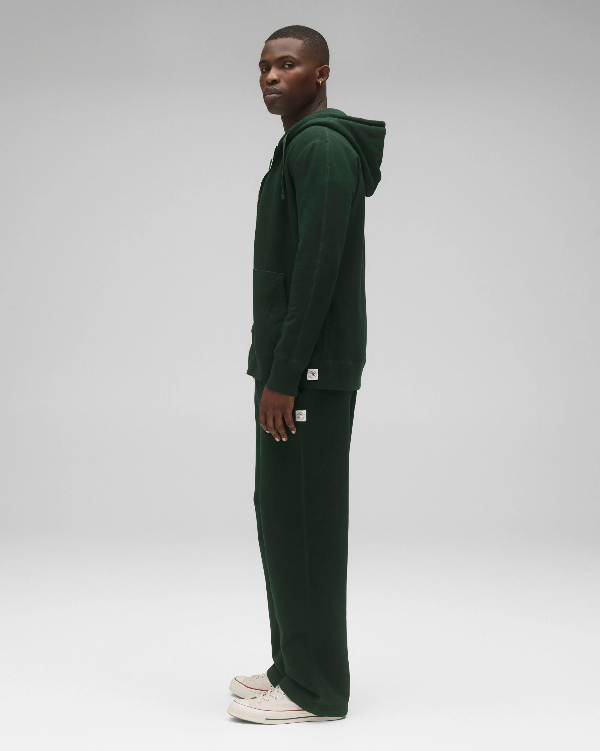 Midweight Terry Slim Zip Hoodie - Image 4