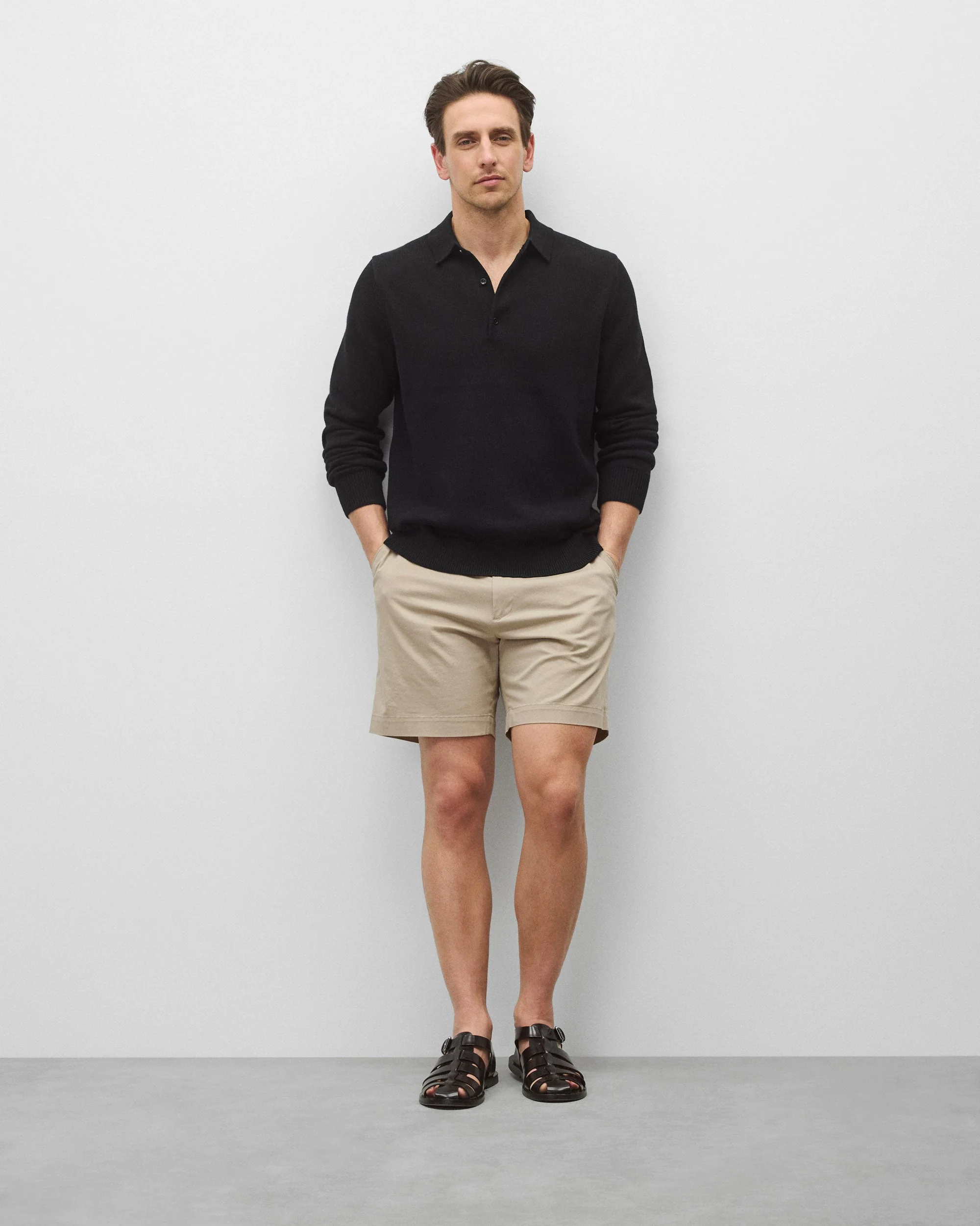 Supima Knit Commodore Polo Sweater - Image 3