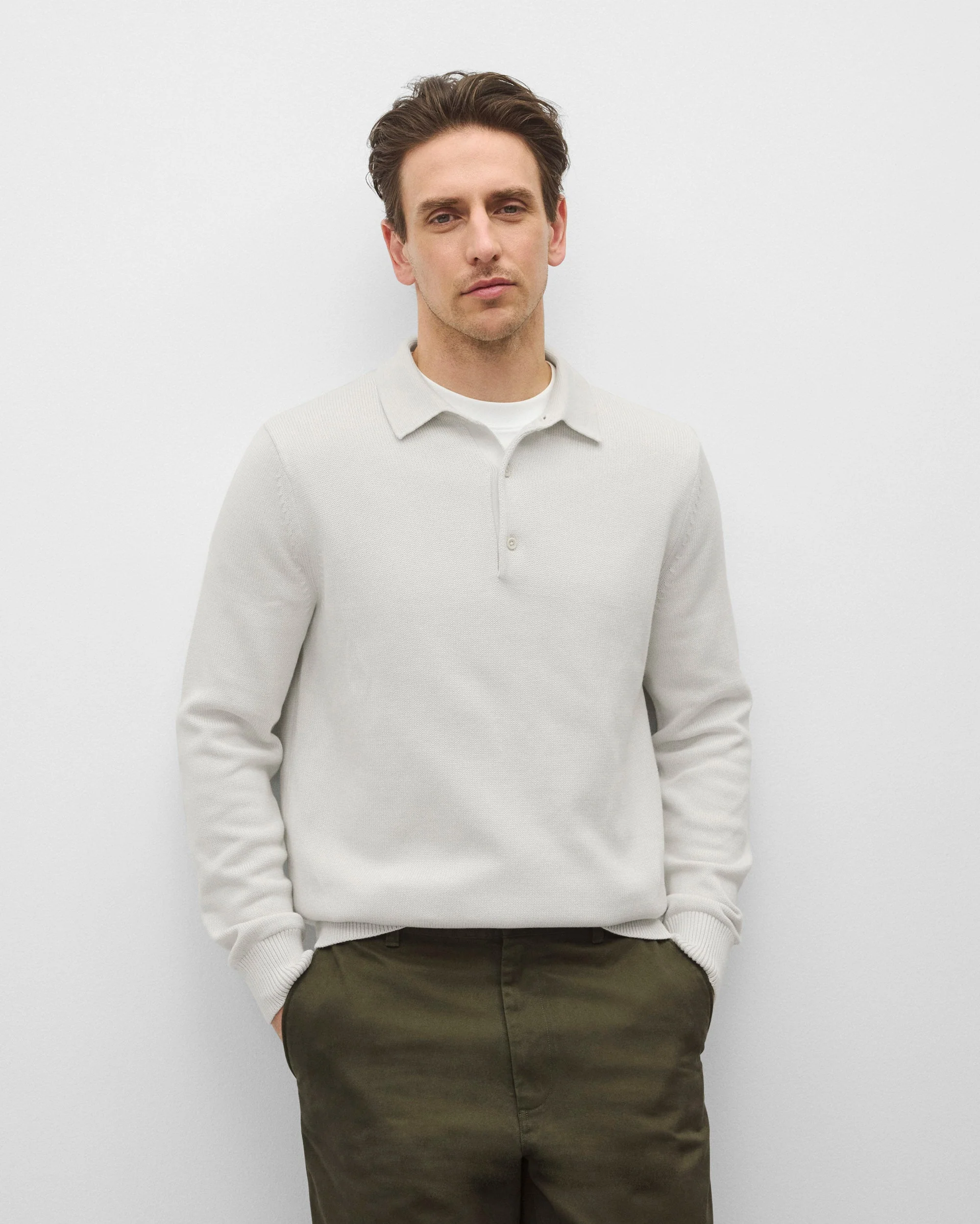 Supima Knit Commodore Polo Sweater - Image 2