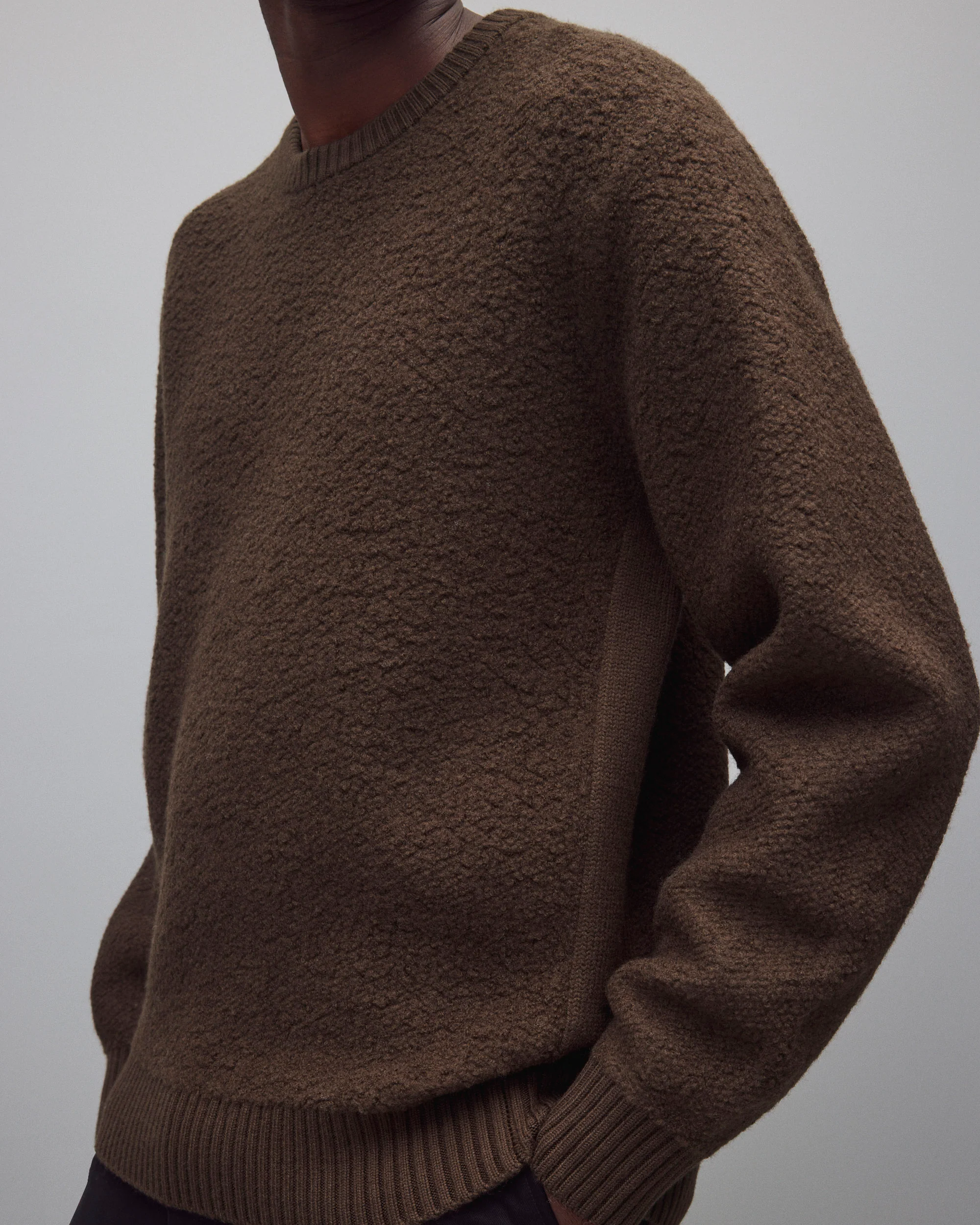 Textured Boucle Turf Crewneck - Image 5