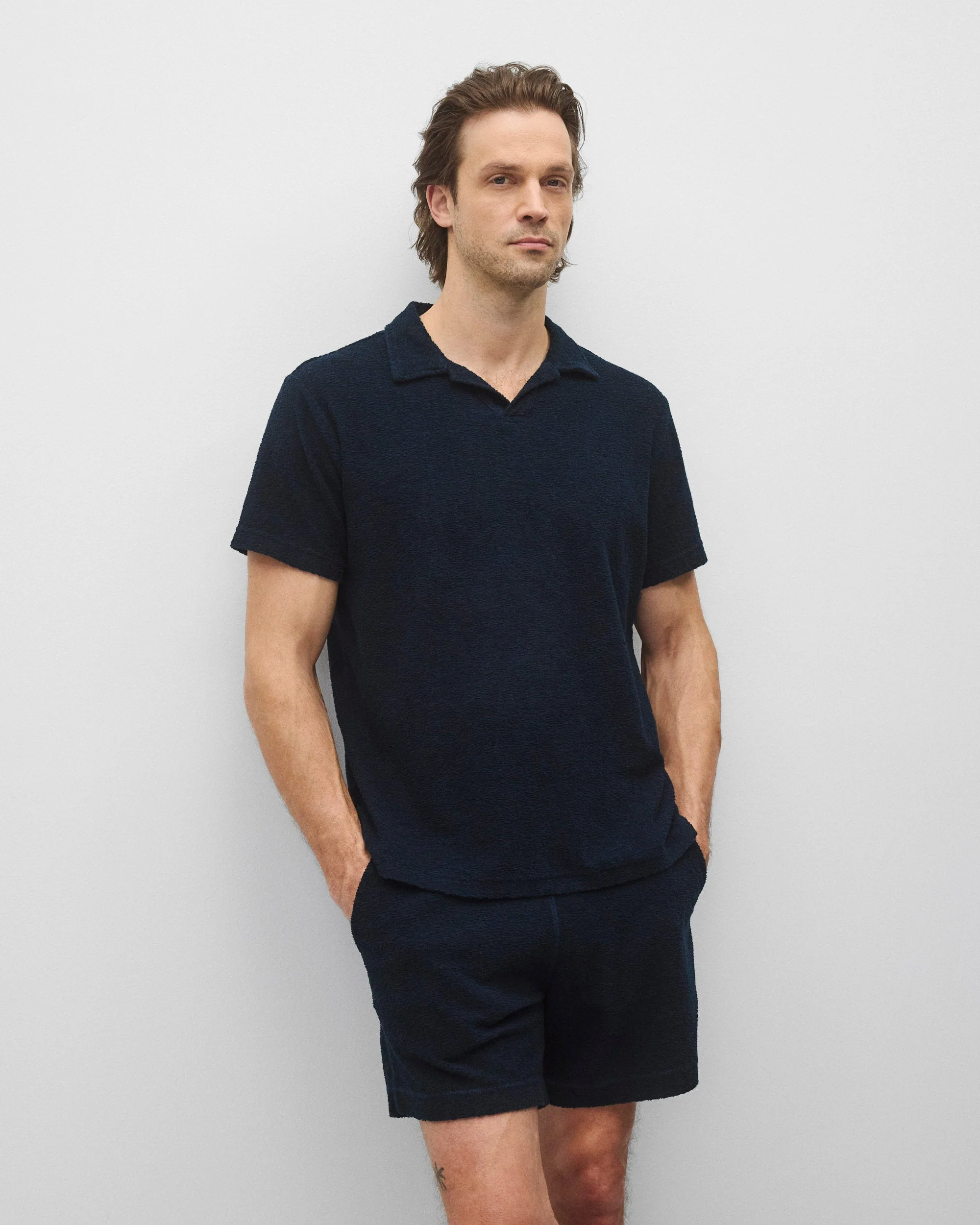 Textured Terry Standard Polo - Image 2
